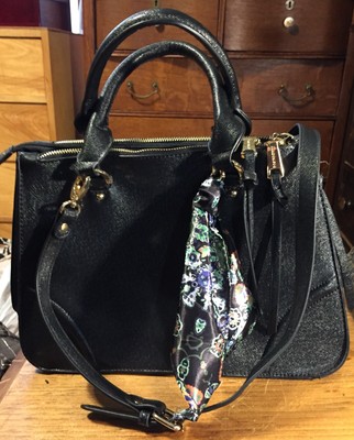 london fog black purse