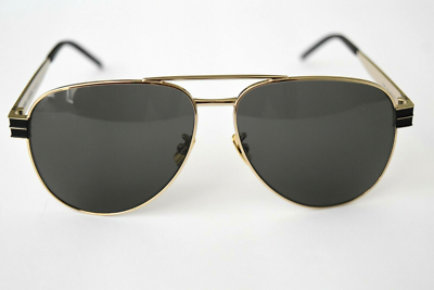 Saint Laurent Authentic Black Gold Aviator SLM53 004 60-13  display picture 2