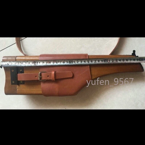For Mauser Military Pistol C96 M712 Ww2 German Wooden Holster With Leather Belts