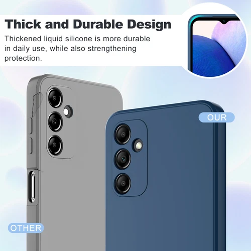 Custodia silicone antiurto telefono 5G per Samsung Galaxy A14 A15 A54 A55 A25 - Foto 4 di 56