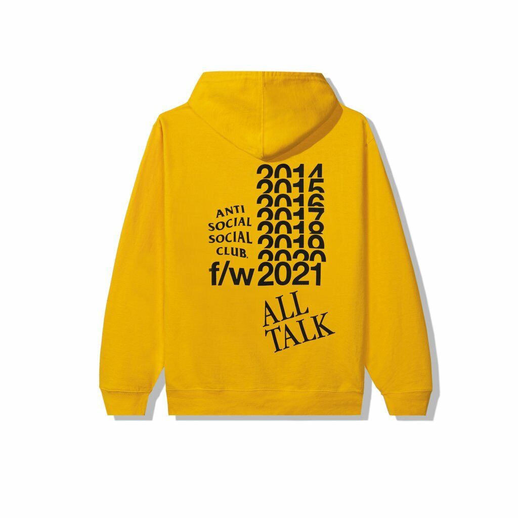 NEW FW21 Anti social social Club All talk on a Blog Hoodie XXL