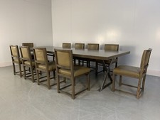 Tavolo da pranzo B&B Italia "Max" e 10 sedie da pranzo "Maxalto"