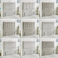 Headboard Plush Fabric Padded Upholstered Headboard for Divan Beds 26
