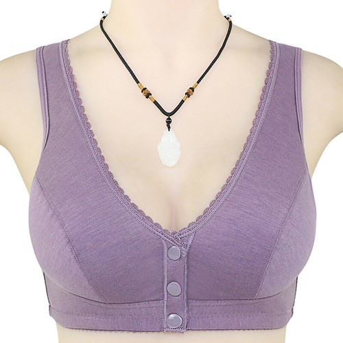 Women Yoga Padded Bra Front Buckle Sports Support Wireless Push Up GYM Vest/Tops - Picture 22 of 26