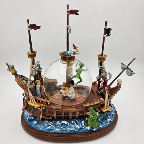 vintage-disney-snow-globe-peter-pan-pirate-ship-musical-disney
