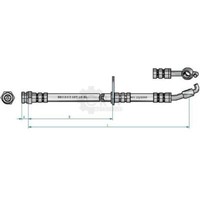 Bremsschlauch Bremsleitung Vorne Links FüR Mazda 2