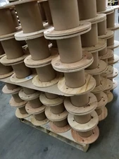 11.75in W x 8in. H (w/ a 6in Drum) Wooden Cable Spool Wood Wire Reel