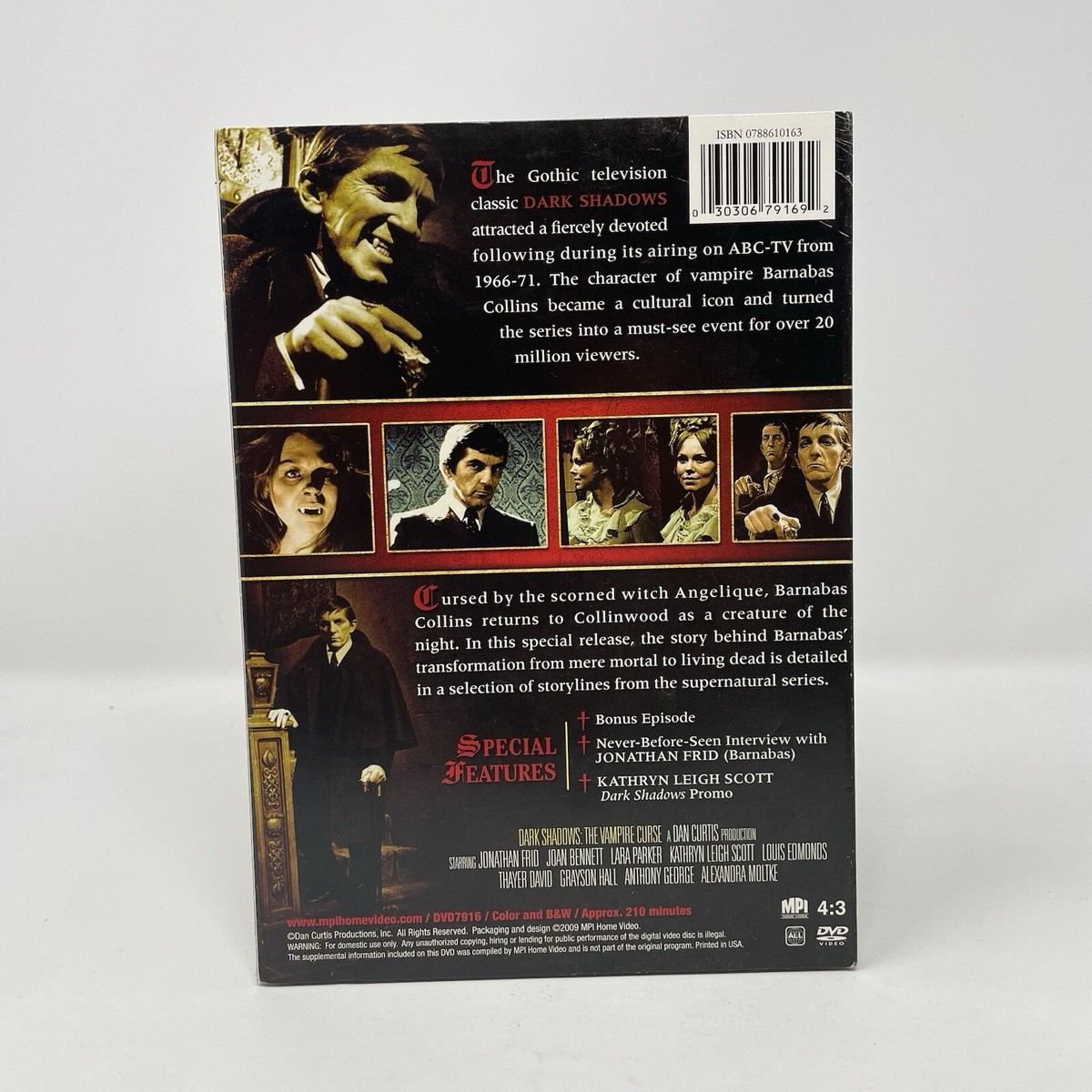Dark Shadows: The Vampire Curse (DVD, 2009) Jonathan Frid Sealed
