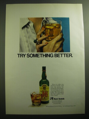1970 J&B Scotch Advertisement - Try something better