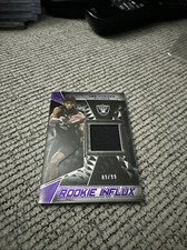 TRE TURNER 2023 BLACK FOOTBALL ROOKIE INFLUX RELIC Purple  /99 LAS VEGAS RAIDERS