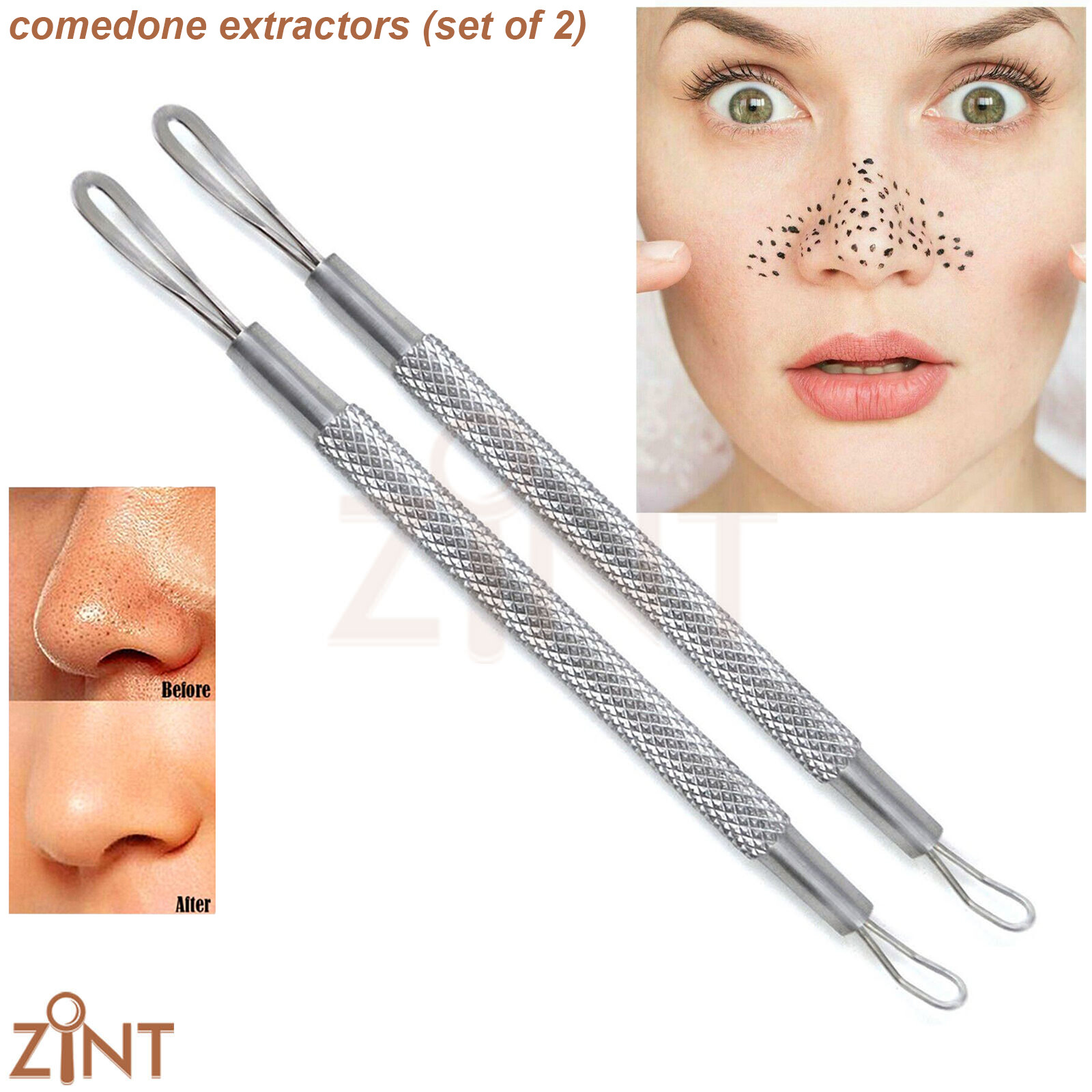 Blackhead Whitehead Extractor Acne Pimple Comedone Remover Beauty Skin care Tool