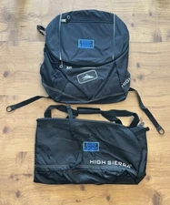 HIGH SIERRA Snowboard Bag And Boot Backpack NEW Embroidered Spellout Ships Fast