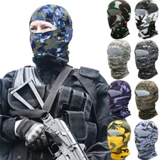 Camo Balaclava Face Mask UV Protection Ski Sun Hood Tactical Masks for Men Women