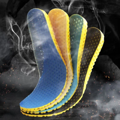 Unisex Memory Foam Orthopaedic Shoe Insoles - Comfort Foot Pads UK Sizes S/M/L
