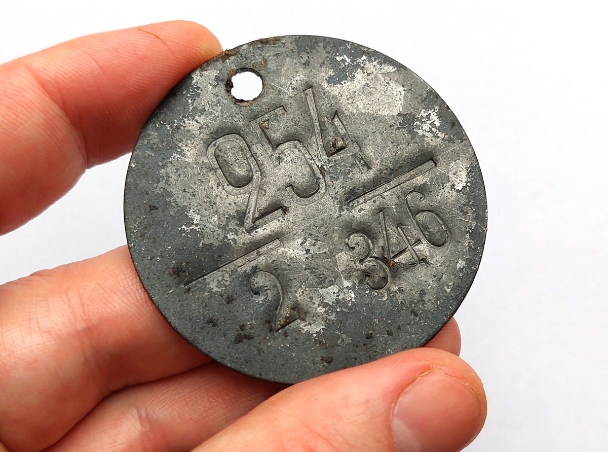 USA 1975UNION アンティークタグ Russian Dog Tag Red Army Soviet Japanese War Rare Battle Relic