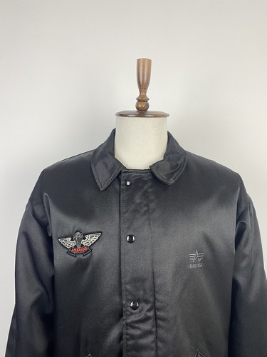 Men’s Vintage Alpha Industries Airborne Jacket Coat size XL - Picture 3 of 9