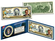 RICHARD NIXON * President 1969-1974 * Colorized $2 Bill US Genuine Legal Tender
