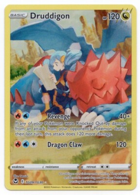 Druddigon Trainer Gallery Ultra Rare (TG09/TG30) Pokemon Silver Tempest ...