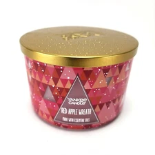 Yankee Candle Classic Holiday Apple Wreath 3 Wick Candle 18 oz