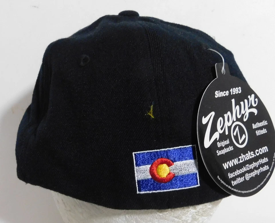 Minnesota Twins TC Fitted Hat XL 7 5/8" Colorado Fan Flag MLB Zephyr - Image 2 of 4