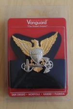 USCG US COAST GUARD ALL RANKS O1 - 10 OFFICER COMBINATION CAP BADGE HAT BAND SET