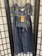 RMLA Girls' 2-Piece Thin Summertime Pant Set Outfit Blue SZ 6 NWT SKU A81