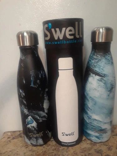 Swell Insulated Stainless Steel Water Bottle 17 oz  EXPRESSIONIST LOT OF 2