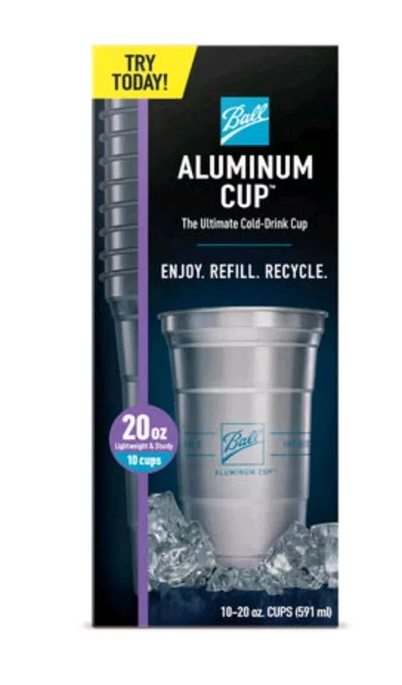 шар -20 унций алюминиевые чашки_ 10 штук - Изображение 2 из 2