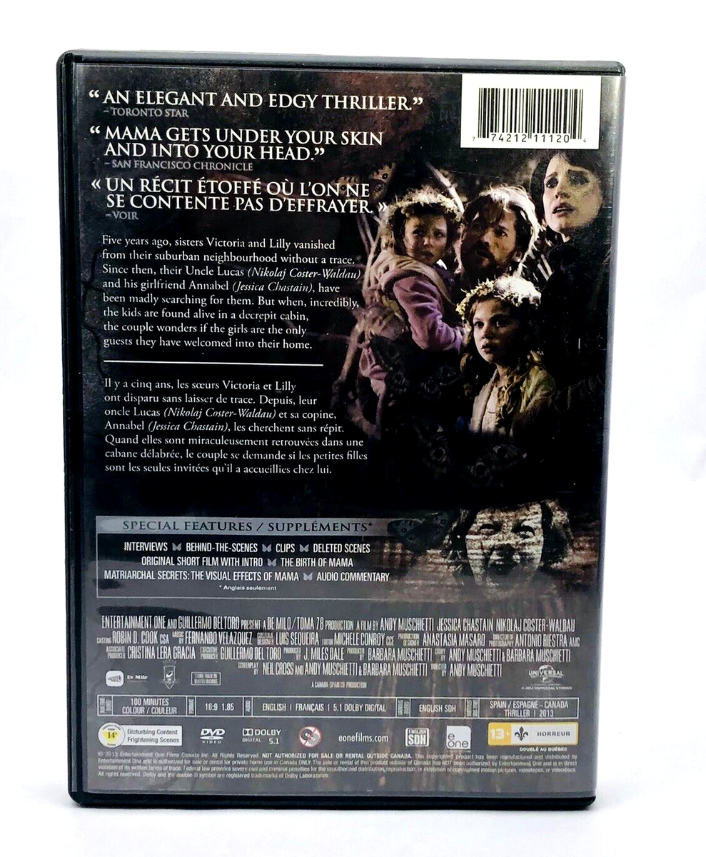 Mama (DVD, Entertainment One) by Guillermo Del Toro Horror Jessica