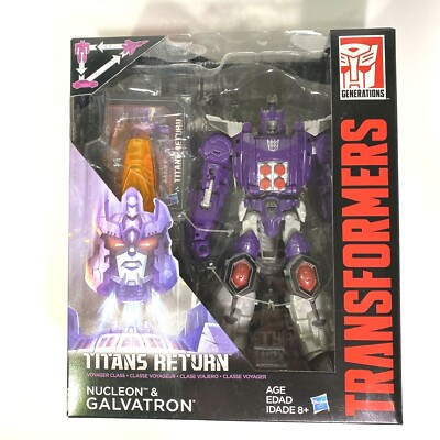 Transformers Titans Return GALVATRON&NUCLEON Voyager With Card And Instructions