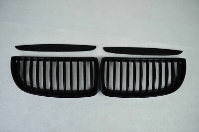 For 05-08 BMW 3-Series E90 E91 Front Grille P Type Matte Black 318d 320d