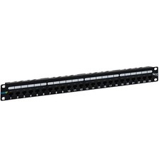 ICC ICMPP0246B Patch Panel, Cat 6A, 24-Port, 1 RMS