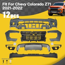 For 2021 2022 Chevy Colorado Z71 Front Bumper Cover Grille Assembly Kit Set