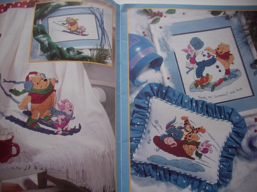 Merry Christmas to You Winnie the Pooh Tigger Piglet Eeyore cross stitch pattern - Picture 5 of 6
