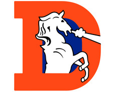 Denver Broncos Logo Weather Resistant Vinyl Sticker/Decal 02