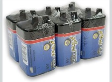 Heavy duty 6V lantern battery with spring terminals, genuine carbon zinc battery