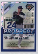 2024 Panini Prospect Edition Blue Ice Prizm 50/299 Francisco Vilorio #26 1m7p