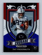 2021 Panini Prizm Draft Picks Collegiate #173 Pat Freiermuth Red White and Blue