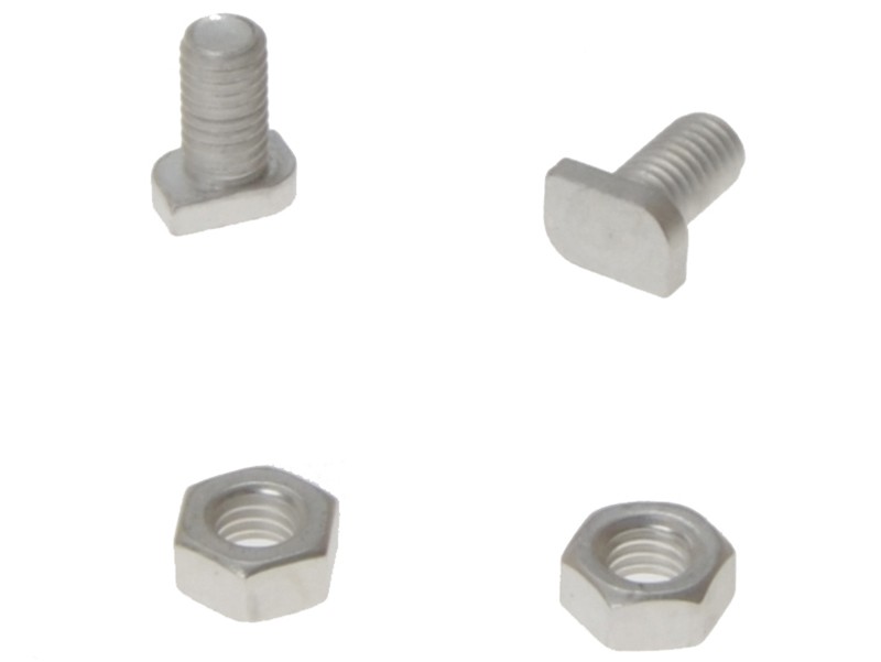 Alm Aluminium Cropped Head Nuts & Bolts (Pack 20) - GH003, Silver - Image 5