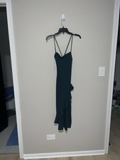 NWT Aqua ruffle midi windsor dress medium #3928