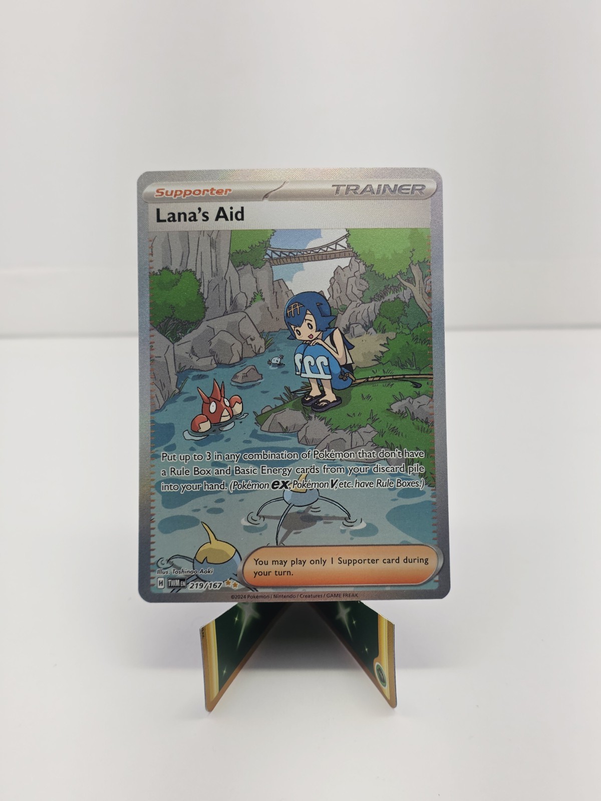 Lana's Aid Twilight Masquerade Holo Card 219/167 Sv06 NM Condition