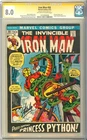 Iron Man #50 High Grade SIGNED Stan Lee Signature Series Marvel 1972 CGC 8.0