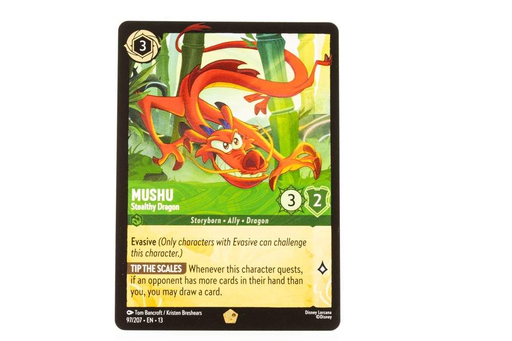 Mushu - Stealthy Dragon Lorcana Attack of the Vine! 97/204 Legendary NM