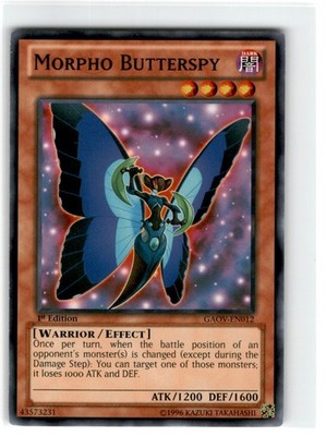 Yu-Gi-Oh! Morpho Butterspy 1st Edition GAOV-EN012 Moderately Played Common