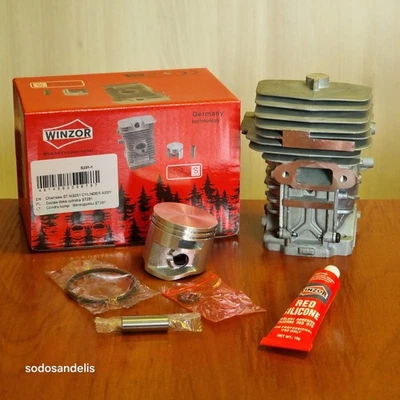 WINZOR 44mm Zylinder & Kolben Kit für STIHL MS251 2-MIX; MS251; Motorsägen #11430201207
