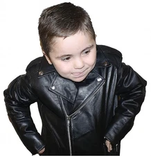 Kids Unixes Genuine Soft Leather Jacket Outerwear Biker Jacket Handcrafted