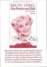 Postcard actress Bruni Löbel, portrait, autograph - 3947900