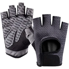 Workout Gloves for Men & Women, Fingerless Breathable & Full Palm Protection ...