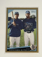 2009 Topps Gold Classic Combos Evan Longoria David Price #22 /2009