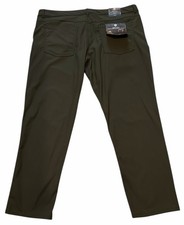 Members Mark Benton Slim Fit performance Pants Mens Sz 40/30 Polyester New